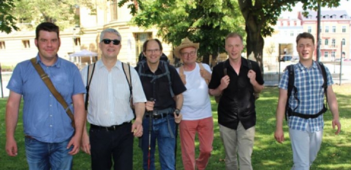 Theater mit Lutherwegwandern in Gera 