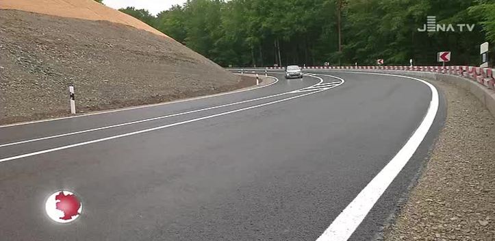 Jena fährt: Die Bundesstraße 7 im Mühltal ist wieder für den Verkehr freigegeben