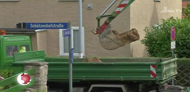 Große Umleitungen: Die Schützenhofstraße in Jena-Nord ist teilweise gesperrt