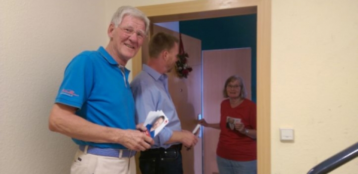 SPD startete Tür-zu-Tür Wahlkampf