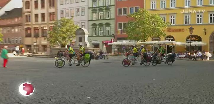 Mut-Tour: Ein Tandem-Team warb in Jena für mehr Verständnis bei psychischen Erkrankungen