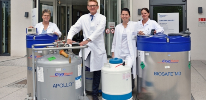 Umzug bei minus 196 Grad