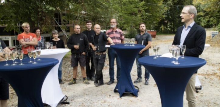 Richtfest für neues USV-Bootshaus