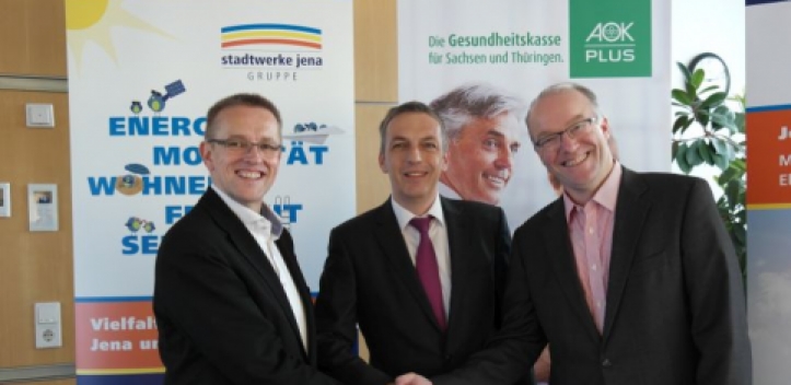 AOK PLUS und Stadtwerke Jena bauen Zusammenarbeit aus