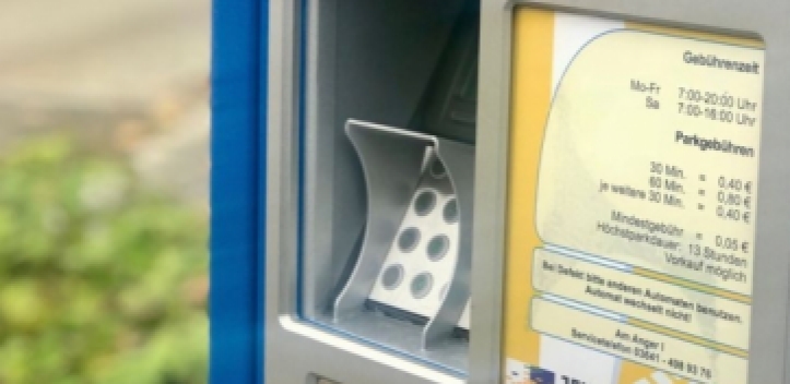 Parktickets per EC- und Kreditkarte bezahlen
