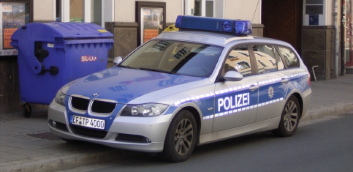 Auf Streuwagen aufgefahren