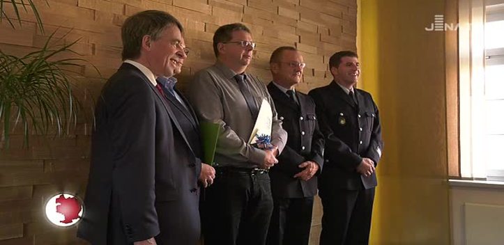 Ausgezeichnete Katastrophenschützer: Kay König und Steffen Schramm sind seit 25 Jahren aktiv