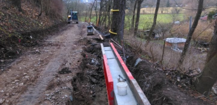 Weiterhin Straßenbau am Schloss Thalstein