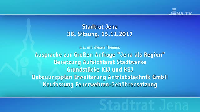 Stadtratssitzung vom 15.11.2017