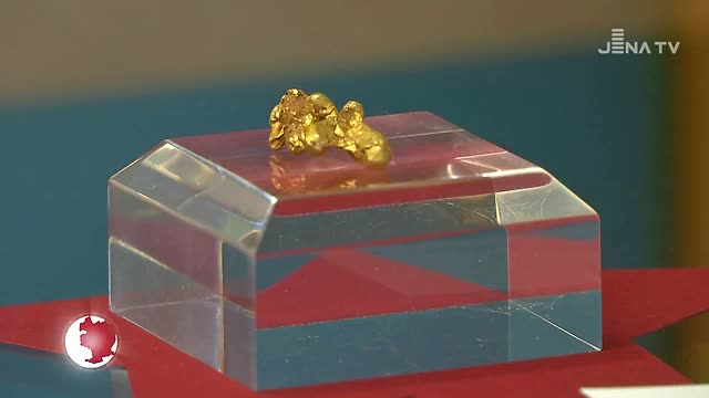 Gold zu sehen: In der Mineralogischen Sammlung dreht sich bis April alles um das Edelmetall
