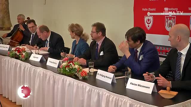 Startschuss: Der Fünfjahresvertrag für die Zug-Expresslinie Jena-Halle wurde geschlossen