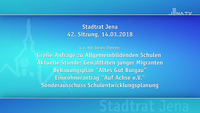 Stadtratssitzung vom 14.03.2018 