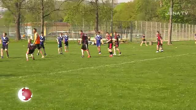 Junge Spieler: Der Rugby-Nachwuchs des USV Jena lud zu einem Turnier ein