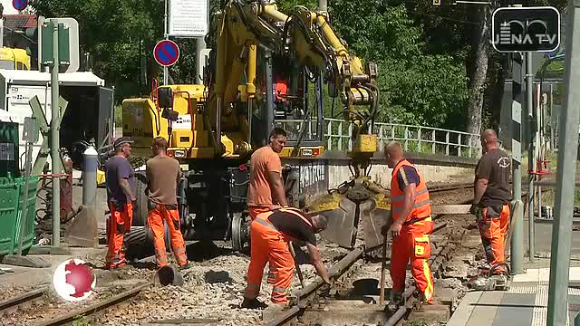Jena baulich: Der Nahverkehr rekonstruiert die Anlagen im Bereich des Gleisdreiecks Winzerla 