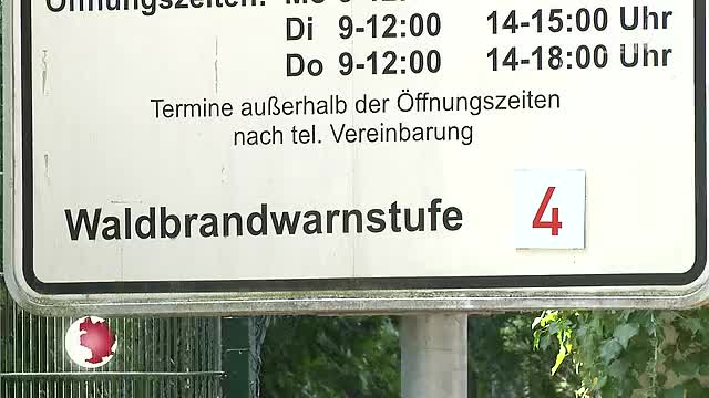 Gefahr bei der Trockenheit: Auch für Jena wurde die zweithöchste Waldbrandgefahrenstufe ausgerufen