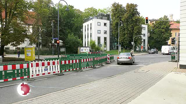 Umleitung: In der Ernst-Abbe-Straße wird die Fernwärmeleitung repariert