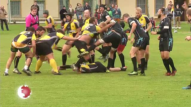 Treffen der Kraftpakete: Die Rugbyabteilung des USV Jena traf am Wochenende auf Dresden