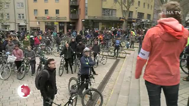 Demo auf dem Fahrrad: Der Allgemeine Deutsche Fahrrad-Club machte am Donnerstag mobil