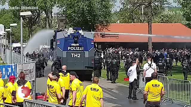 Gewütet: Beim Spiel des FC Carl Zeiss Jena gegen 1860 München gab es Ausschreitungen