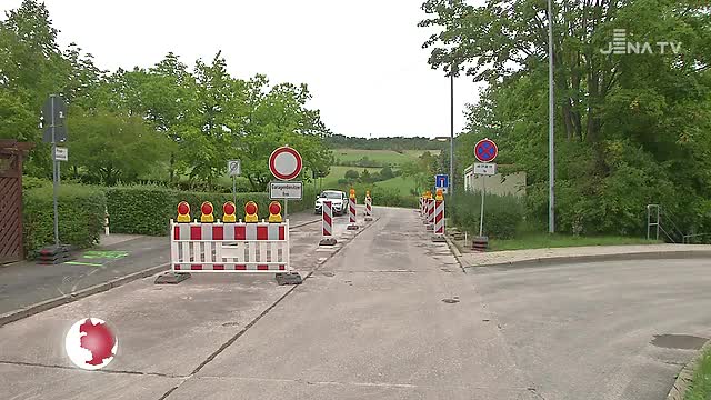 Jena als Großbaustelle: Wegen der Sperrung der Straße im Rautal gibt es Umleitungen