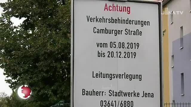Umgeleitet: Ab Montag ist die Kreuzung Camburger Straße/ Scharnhorststraße voll gesperrt