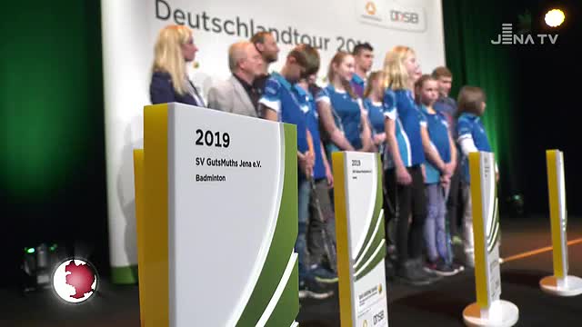 Ausgezeichnet: Der SV GutsMuths hat das Grüne Band für vorbildliche Talentförderung erhalten