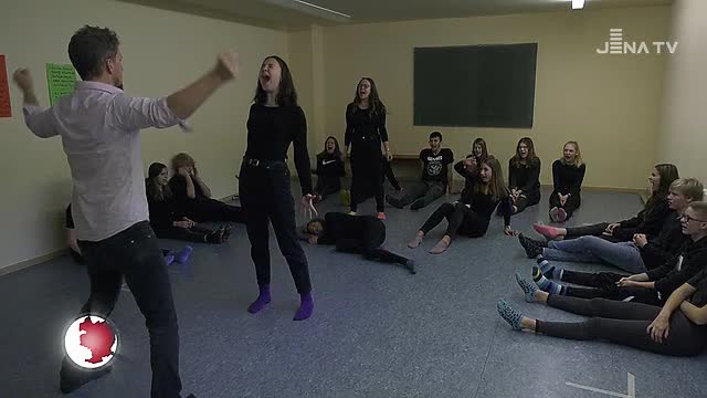 Aufgeführt: Schüler des Christlichen Gymnasiums proben für eine Theater-Collage zur Reihe „Der Klang von Jena“