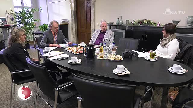 Rückblick im Schloss: Landrat Andreas Heller sieht den Saale-Holzland-Kreis gut aufgestellt