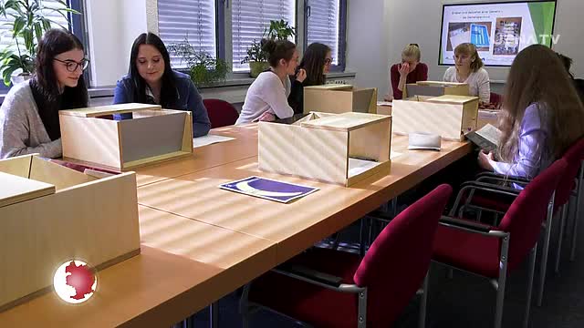 Im Alltag: Schüler der Berufsbildenden Schule für Gesundheit und Soziales absolvierten einen Demenzparcours