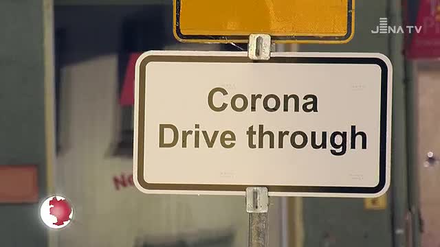 Drive-In-Station: Auf dem Parkplatz an der Lobdeburg werden ab Dienstag Corona-Tests durchgeführt