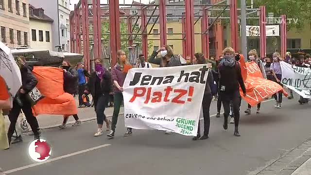 Hoffnungen: Bei einer Demonstration wurde die  Aufnahme von Flüchtlingen gefordert