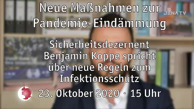 Video-Botschaft: Krisenstab-Leiter Benjamin Koppe erläutert die Corona-Verfügungen der Stadt