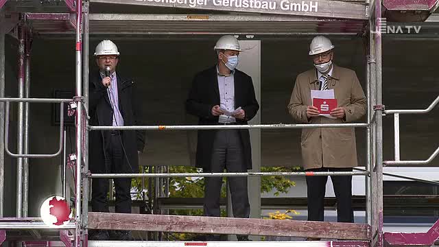 Vor der Fertigstellung: Im IT-Paradies wurde heute Richtfest gefeiert