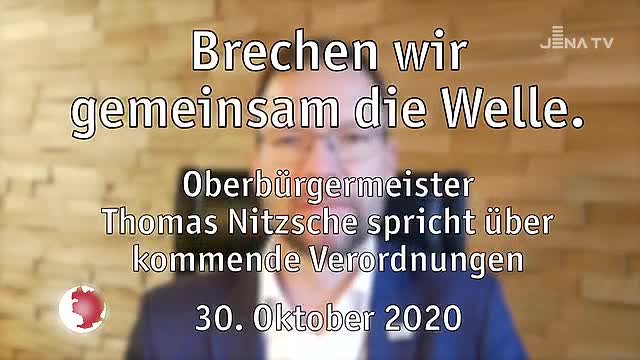 Werben für Verständnis: In seiner Videobotschaft spricht der Oberbürgermeister über die Corona-Anordnungen