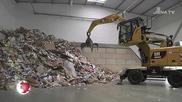 Wertstoffhalle: Der Kommunalservice Jena investierte 1,5 Millionen Euro in einen Neubau