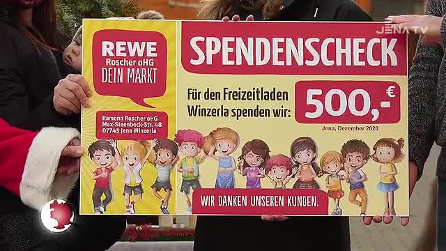 Gespendet: Der Freizeitladen Winzerla wird von einem lokalen Einzelhändler unterstützt