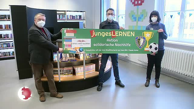 Solidarische Nachhilfe: Eine Spendenaktion soll auch der Ernst-Abbe-Bücherei zugute kommen