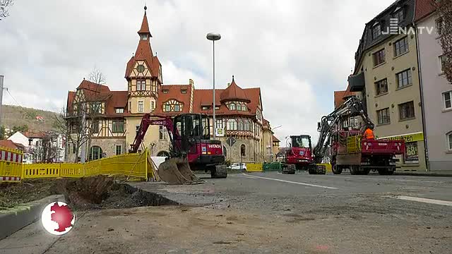 Neue Baustelle: In der Dornburger Straße erweitern die Stadtwerke das Fernwärmenetz 