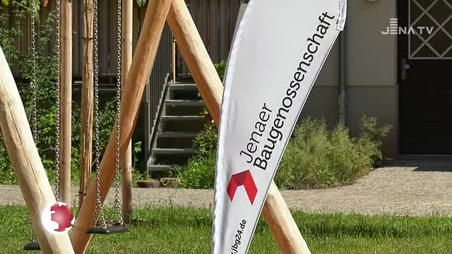 Zum Sanierungsabschluss: Die Jenaer Baugenossenschaft hat einen Innenhof neugestaltet 