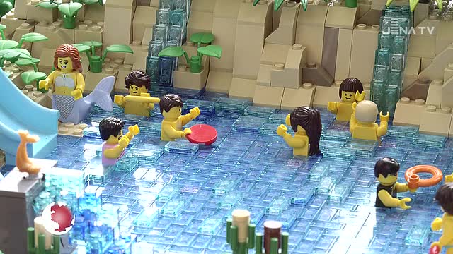 Bausteine: In der LEGO-Ausstellung in der „Neuen Mitte“ werden Modelle und Landschaften präsentiert 