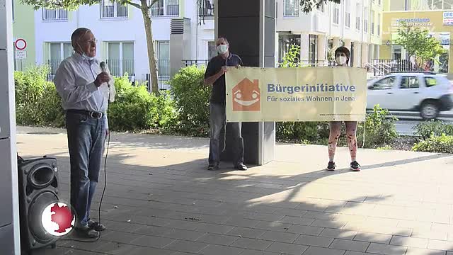 800 Unterschriften gesammelt: Die Bürgerinitiative für soziales Wohnen richtete eine Petition an jenawohnen