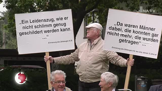 Für das Erinnern eingeweiht: An der Camsdorfer Brücke steht eine Gedenkstele für die NS-Opfer