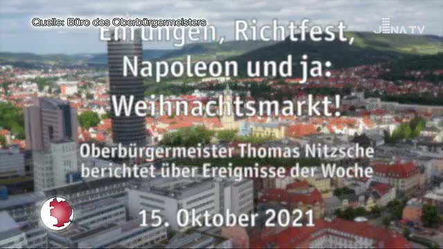 Jenaer Woche: Oberbürgermeister Thomas Nitzsche spricht über Ehrungen und politische Entscheidungen