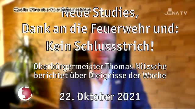 Video-Botschaft: Oberbürgermeister Thomas Nitzsche spricht u.a. über Erstis, NSU und die Warnstufe 2
