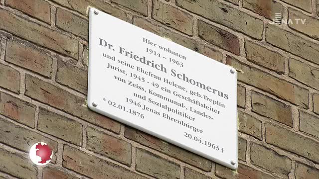 Einweihung einer Gedenktafel: In der Kernbergstraße wird nun an Friedrich Schomerus erinnert