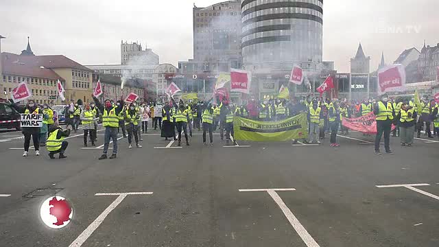 Gestreikt: Die Beschäftigten und Auszubildenden des Jenaer Uniklinikums fordern mehr Gehalt
