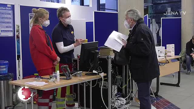 Impfzentrum eröffnet: Am Uni-Campus Ernst-Abbe-Platz ist die Stadt Jena in der Verantwortung