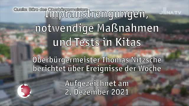 Entschlossen: In seiner Wochenbotschaft ruft der Oberbürgermeister zum Impfen auf