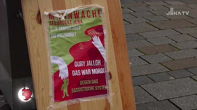 Mahnwache begonnen: Die Bewegung Seebrücke Jena will auf strukturellen Rassismus aufmerksam machen