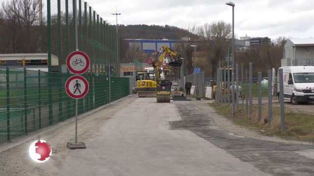 Umweg im Paradies: Die Oberaue ist wegen Arbeiten an der Gashochdruckleitung noch bis 22. April gesperrt